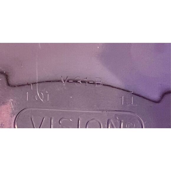 2 Vintage PYREX Cranberry VISIONS Ribbed Casserole Dish 1Qt (V31B) & 24 Oz(V30B) - Picture 7 of 16